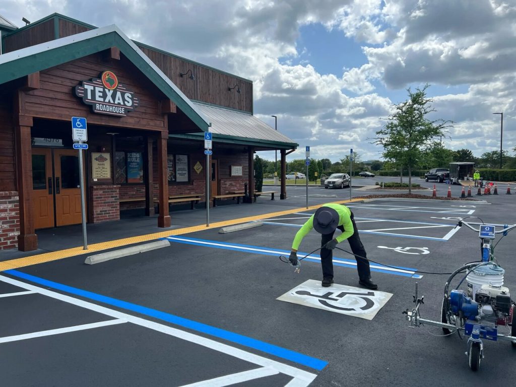 parking lot striping